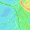Топографическая карта Локомотив, высота, рельеф