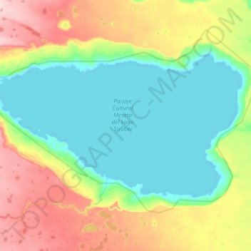 Топографическая карта Lago Strobel, высота, рельеф