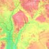 Топографическая карта Черниговский район, высота, рельеф