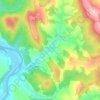 Топографическая карта Лосинец, высота, рельеф