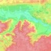 Топографическая карта Червишевское сельское поселение, высота, рельеф