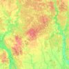 Топографическая карта Кировский район, высота, рельеф