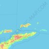 Топографическая карта Maluku Barat Daya, высота, рельеф