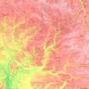 Топографическая карта Десна, высота, рельеф