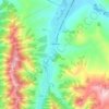 Топографическая карта Сараса, высота, рельеф