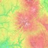 Топографическая карта Cantal, высота, рельеф