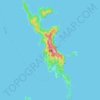 Топографическая карта 母島, высота, рельеф