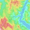 Топографическая карта Geeveston, высота, рельеф