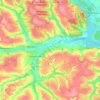 Топографическая карта Никольское сельское поселение, высота, рельеф