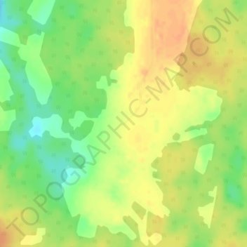Топографическая карта Шульгино, высота, рельеф