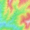 Топографическая карта Гянт, высота, рельеф