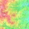 Топографическая карта Битцевский лес, высота, рельеф