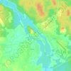 Топографическая карта Вороничи, высота, рельеф