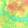 Топографическая карта Заказнік «Пячэрскі», высота, рельеф