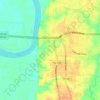Топографическая карта Savannah, высота, рельеф