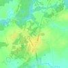 Топографическая карта Кохановичи, высота, рельеф