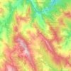 Топографическая карта Pietrapertosa, высота, рельеф