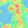 Топографическая карта North West England, высота, рельеф