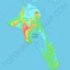 Топографическая карта Havelock Island, высота, рельеф