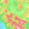 Топографическая карта Leonessa, высота, рельеф