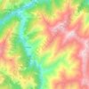 Топографическая карта Тляцудинский сельсовет, высота, рельеф