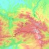 Топографическая карта 莽山国家森林公园, высота, рельеф