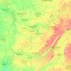 Топографическая карта Tennessee River, высота, рельеф