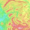 Топографическая карта Ашинский район, высота, рельеф