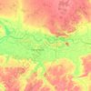 Топографическая карта Юганская Обь, высота, рельеф