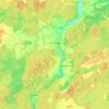 Топографическая карта Сазоново, высота, рельеф