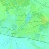 Топографическая карта Дрогичин, высота, рельеф
