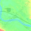 Топографическая карта Октябрьский, высота, рельеф