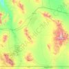 Топографическая карта Cochise County, высота, рельеф