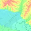 Топографическая карта Сырдарья, высота, рельеф