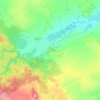 Топографическая карта Краснинский территориальный отдел, высота, рельеф