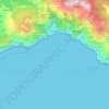 Топографическая карта Positano, высота, рельеф