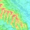 Топографическая карта Раденци, высота, рельеф