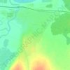 Топографическая карта Косино, высота, рельеф
