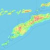 Топографическая карта Timor, высота, рельеф