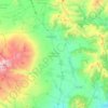 Топографическая карта Апаранская община, высота, рельеф