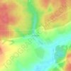 Топографическая карта Демидовка, высота, рельеф
