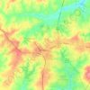 Топографическая карта Pinehurst, высота, рельеф