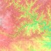 Топографическая карта Shannon County, высота, рельеф