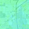 Топографическая карта Florida City, высота, рельеф