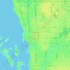 Топографическая карта Sarasota, высота, рельеф