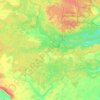 Топографическая карта Федотьевское сельское поселение, высота, рельеф