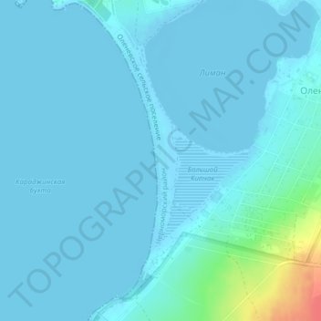 Топографическая карта Пляж Майами, высота, рельеф