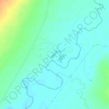 Топографическая карта Скворин, высота, рельеф