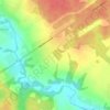 Топографическая карта Воробьи, высота, рельеф