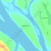 Топографическая карта Перевальный, высота, рельеф